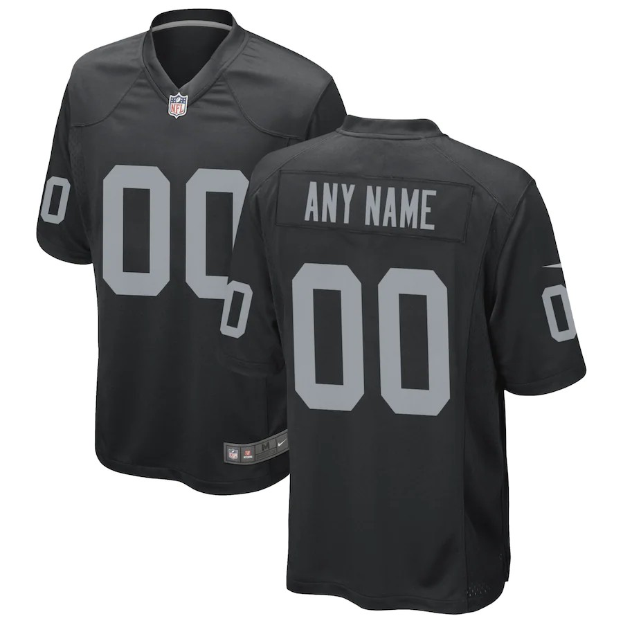 Men Home Jersey NFL Customized Football Oakland Raiders Black Game NFL Jerseys